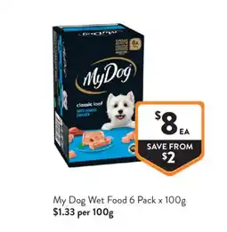 Foodworks My Dog Wet Food offer