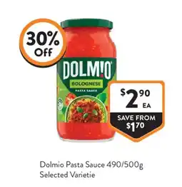 Foodworks Dolmio Pasta Sauce offer