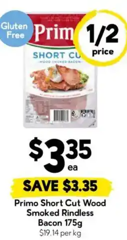 Drakes Primo Short Cut Wood Smoked Rindless Bacon offer