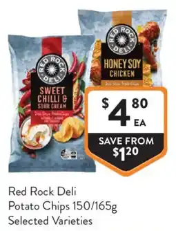 Foodworks Red Rock Deli Potato Chips offer