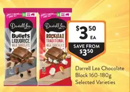 Foodworks Darrell Lea Chocolate Block offer