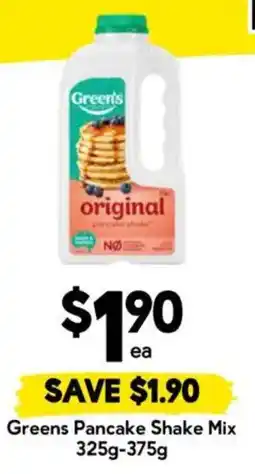 Drakes Greens Pancake Shake Mix offer