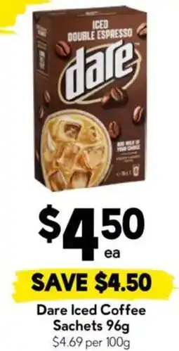 Drakes Dare Iced Coffee Sachets offer