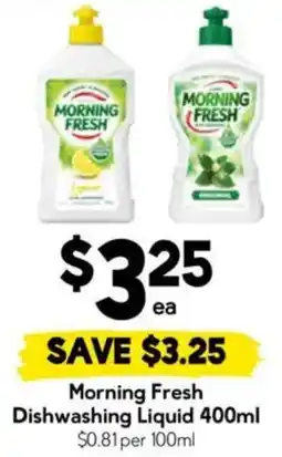 Drakes Morning Fresh Dishwashing Liquid offer