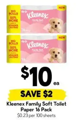 Drakes Kleenex Family Soft Toilet Paper offer