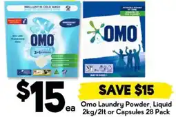 Drakes Omo Laundry Powder, Liquid or Capsules offer