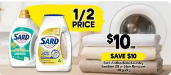 Drakes Sard Antibacterial Laundry Sanitiser or Stain Remover offer