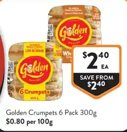 Foodworks Golden Crumpets offer