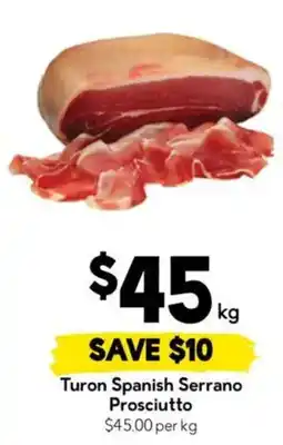 Drakes Turon Spanish Serrano Prosciutto offer