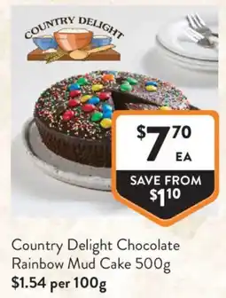 Foodworks Country Delight Chocolate Rainbow Mud Cake offer