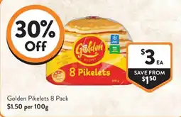 Foodworks Golden Pikelets offer