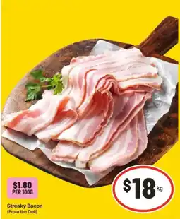 IGA Streaky Bacon (From the Deli) offer