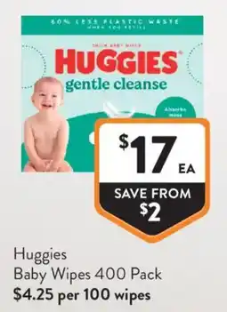 Foodworks Huggies Baby Wipes offer