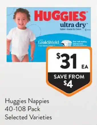 Foodworks Huggies Nappies offer