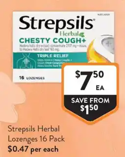 Foodworks Strepsils Herbal Lozenges offer