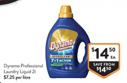 Foodworks Dynamo Professional Laundry Liquid offer