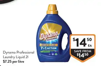 Foodworks Dynamo Professional Laundry Liquid offer