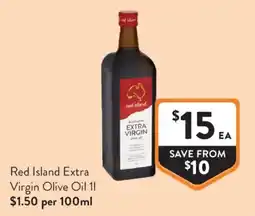 Foodworks Red Island Extra Virgin Olive Oil offer