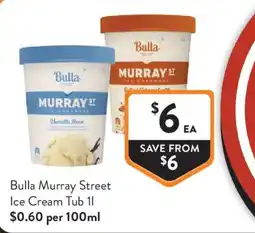 Foodworks Bulla Murray Street Ice Cream Tub offer