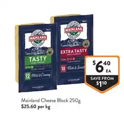 Foodworks Mainland Cheese Block offer