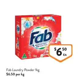 Foodworks Fab Laundry Powder offer