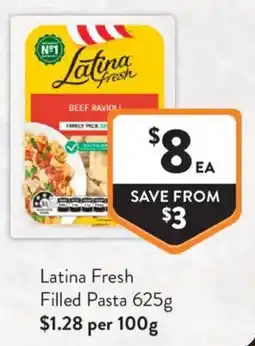 Foodworks Latina Fresh Filled Pasta offer