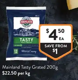 Foodworks Mainland Tasty Grated offer