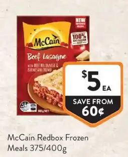 Foodworks McCain Redbox Frozen Meals offer