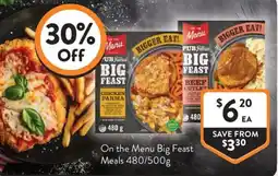 Foodworks On the Menu Big Feast Meals offer