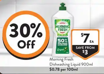 Foodworks Morning Fresh Dishwashing Liquid offer