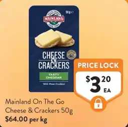 Foodworks Mainland On The Go Cheese & Crackers offer