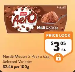 Foodworks Nestlé Mousse offer