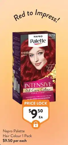 Foodworks Napro Palette Hair Colour 1 Pack offer