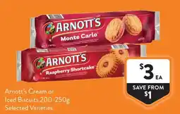 Foodworks Arnott's Cream or Iced Biscuits offer