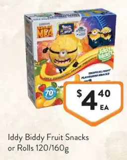 Foodworks Iddy Biddy Fruit Snacks offer