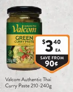 Foodworks Valcom Authentic Thai Curry Paste offer