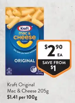 Foodworks Kraft Original Mac & Cheese offer