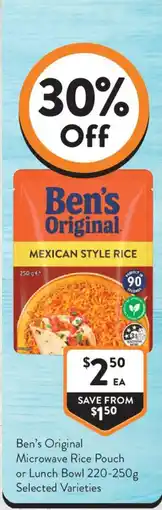 Foodworks Ben's Original Mexican Style Rice offer