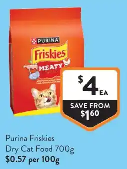 Foodworks Purina Friskies Dry Cat Food offer