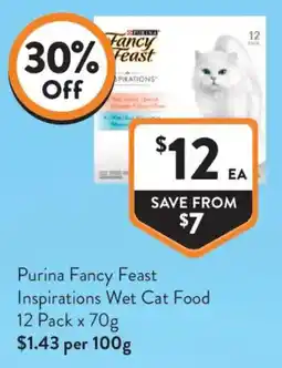 Foodworks Purina Fancy Feast Inspirations Wet Cat Food offer