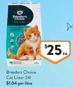 Foodworks Breeder's Choice Cat Litter offer