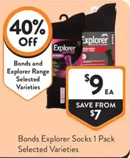 Foodworks Bonds Explorer Socks offer