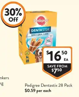 Foodworks Pedigree Dentastix offer
