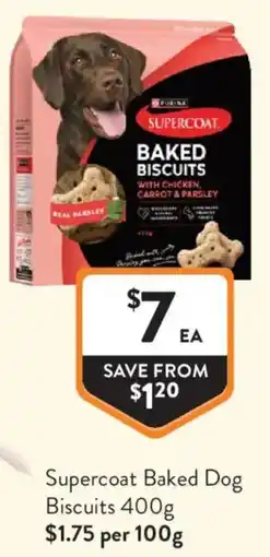 Foodworks Supercoat Baked Dog Biscuits offer