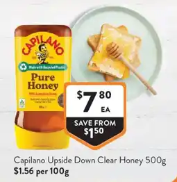 Foodworks Capilano Upside Down Clear Honey offer