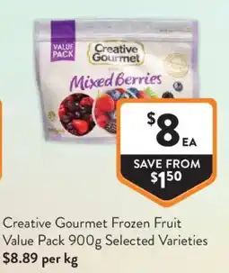 Foodworks Creative Gourmet Frozen Fruit Value Pack offer