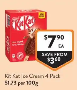 Foodworks Kit Kat Ice Cream 4 Pack offer