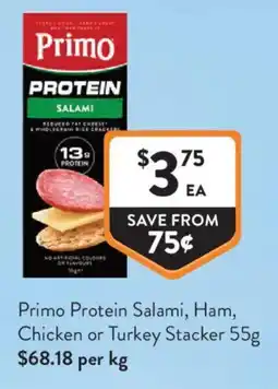 Foodworks Primo Protein Salami, Ham, Chicken or Turkey Stacker offer