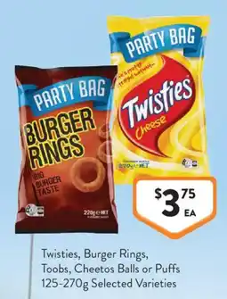 Foodworks Twisties Burger Rings offer
