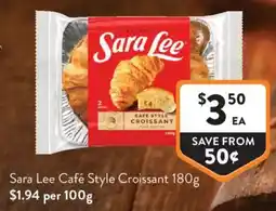 Foodworks Sara Lee Café Style Croissant offer